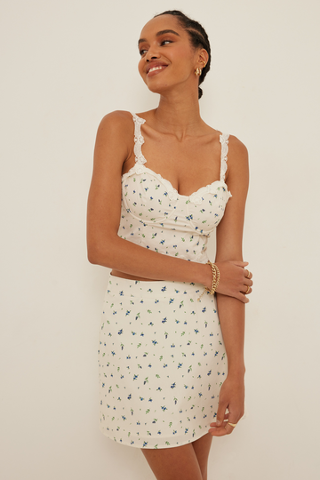 NA-KD Boho Spetskorsett - Flower