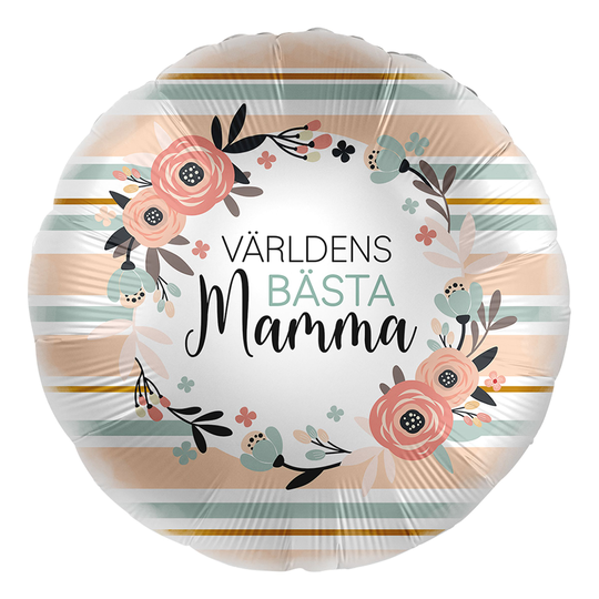 Folieballong Världens Bästa Mamma