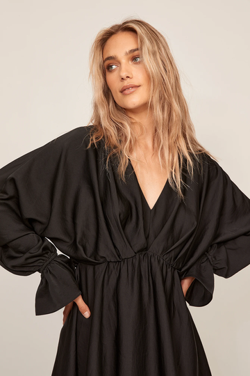 NA-KD Boho Vid miniklänning - Black