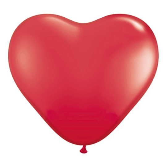 Hjärtballonger Röda - 50-pack