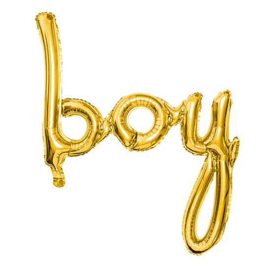 Folieballong - Boy - Guld