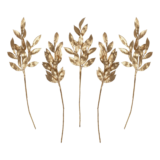 Kvistar i Guld Dekoration - 5-pack
