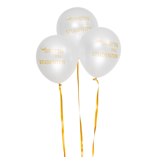 Ballonger Grattis till Studenten - 6-pack