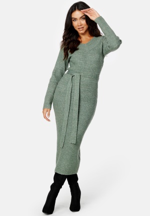BUBBLEROOM Meline knitted dress Green M