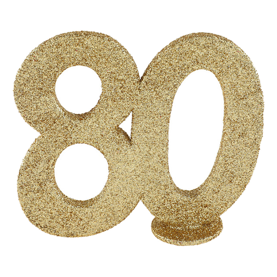 Bordsdekoration Siffra Guld/Glitter - Siffra 80