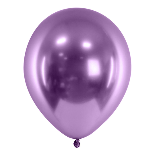 Ballonger Krom Lila - 10-pack