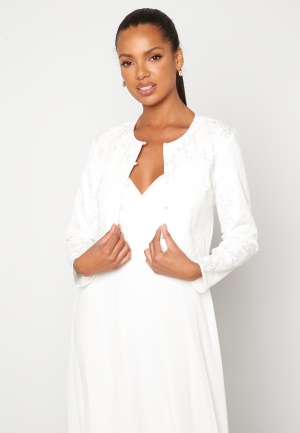 Bubbleroom Occasion Aleina Lace Jacket White 46