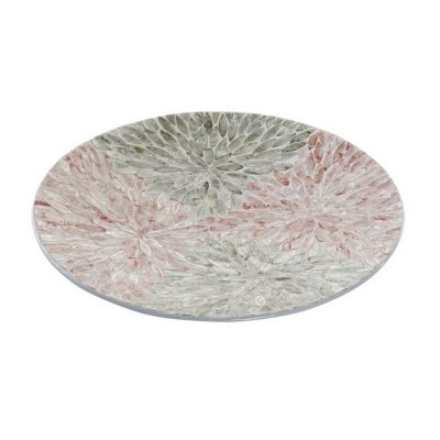 Bordsdekoration DKD Home Decor Mosaik Pärlemor Fibrer Medelhavs (46 x 46 x 6 cm) (46 x 46 x 6 cm)