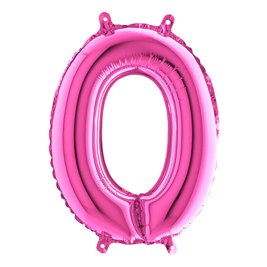 Sifferballong Mini Rosa Metallic - Siffra 0