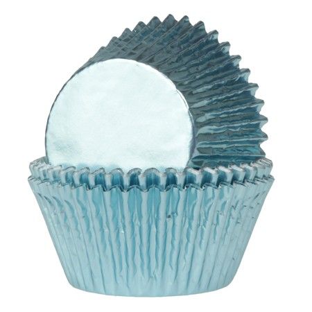 Muffinsformar - Folie - Ljusblå