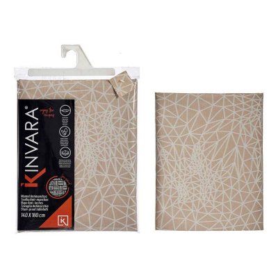 Bordsduk Jacquard Abstrakt Beige (140 x 180 cm)