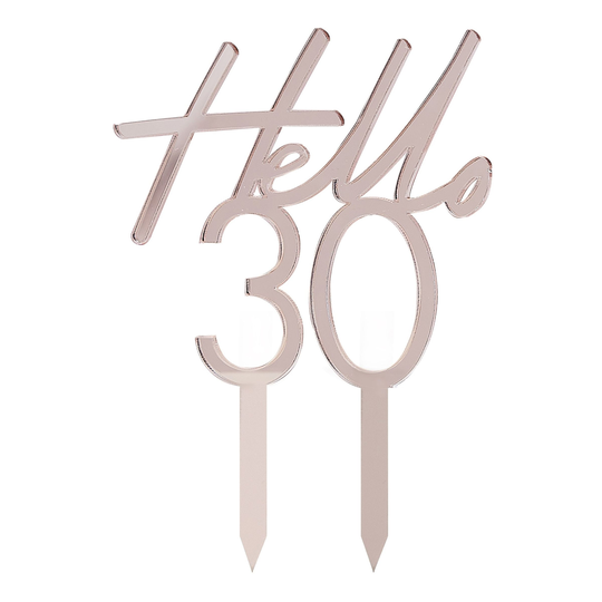 Tårtdekoration Siffra Hello - 30