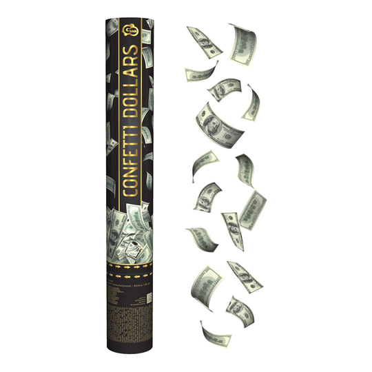 Konfettikanon Dollar - 40 cm