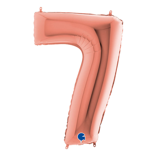 Sifferballong Roséguld Metallic - Siffra 7