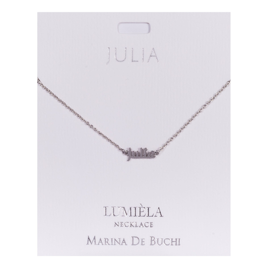 Namnhalsband Silver - Julia