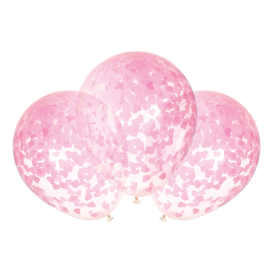 Konfettiballonger Rosa