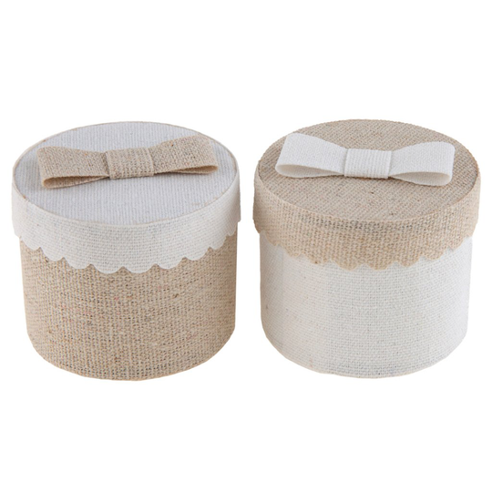 Runda askar - 4-pack - Beige