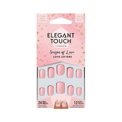 Lösnaglar Elegant Touch Luxe Looks Love letters (24 pcs)