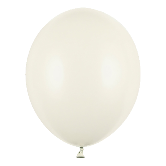 Miniballonger Extra Starka Ljus Creme Pastell - 100-pack