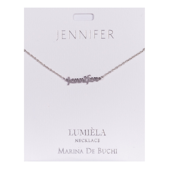 Namnhalsband Silver - Jennifer