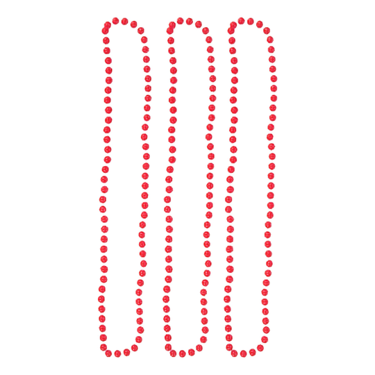 Pärlhalsband Självlysande - 3-pack Rosa