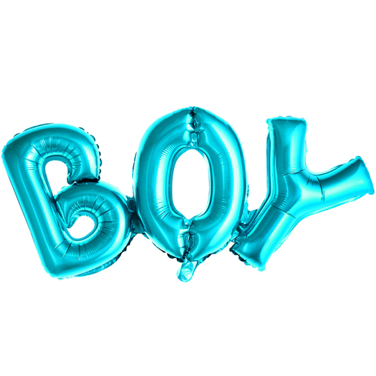 Folieballong - BOY - 67 x 29 cm - Blå