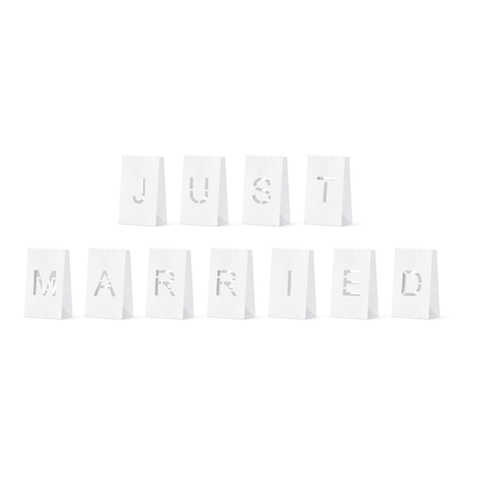 Papperlyktor Just Married