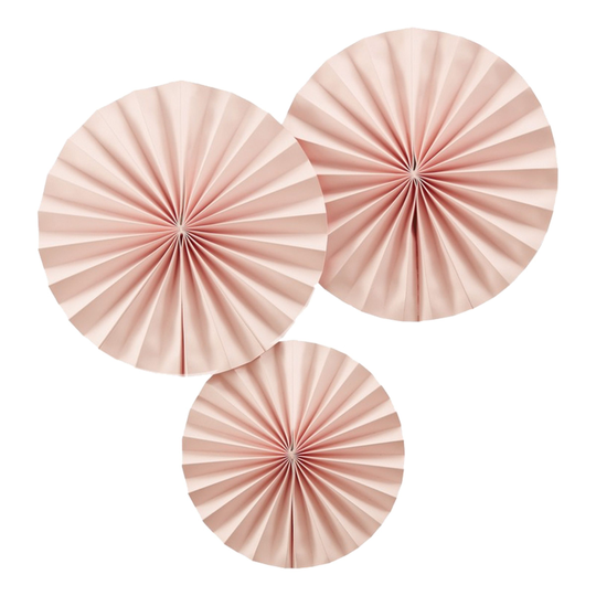 Pappersfjädrar Ljusrosa Hängande Dekoration - 3-pack