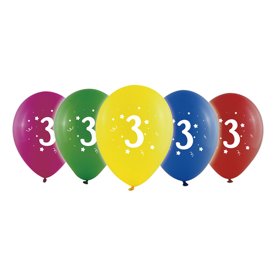 Sifferballong Latex Tre - 10-pack