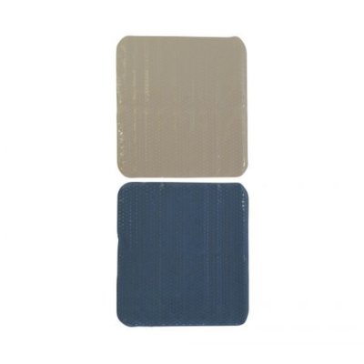 Badrumsmatta DKD Home Decor Beige Grå PVC (2 pcs) (53 x 1 x 53 cm)