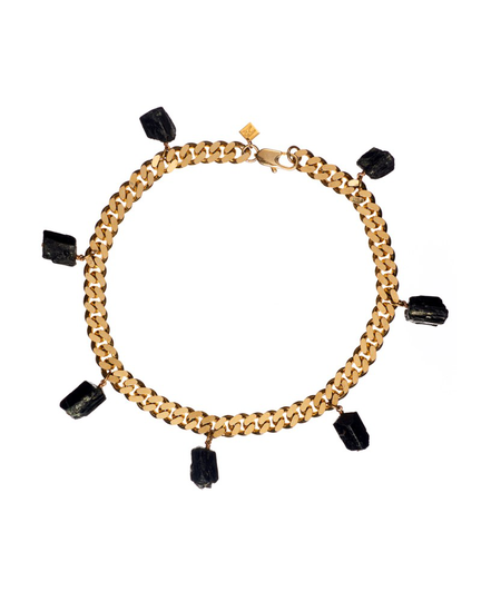 Halsband collar tourmaline guld
