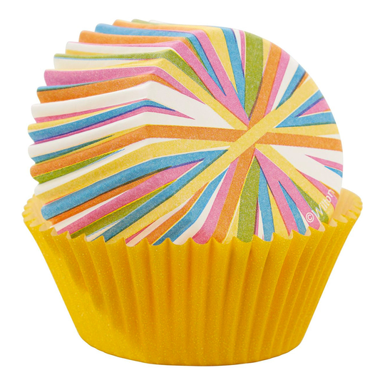 Muffinsformar Gula/Flerfärgade - 75-pack