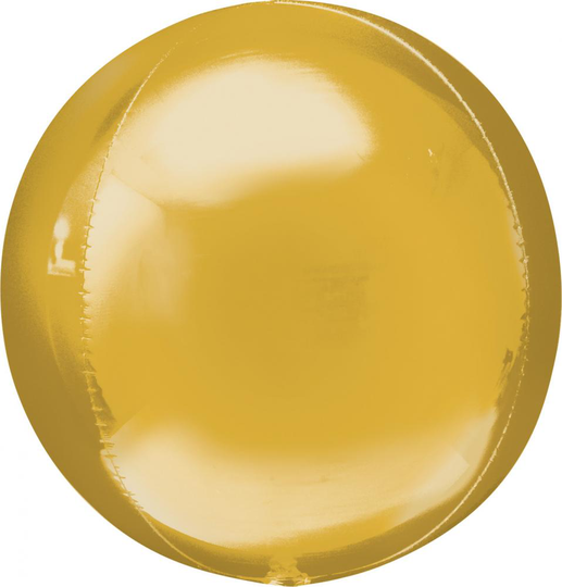 Folieballong - Klot - Guld