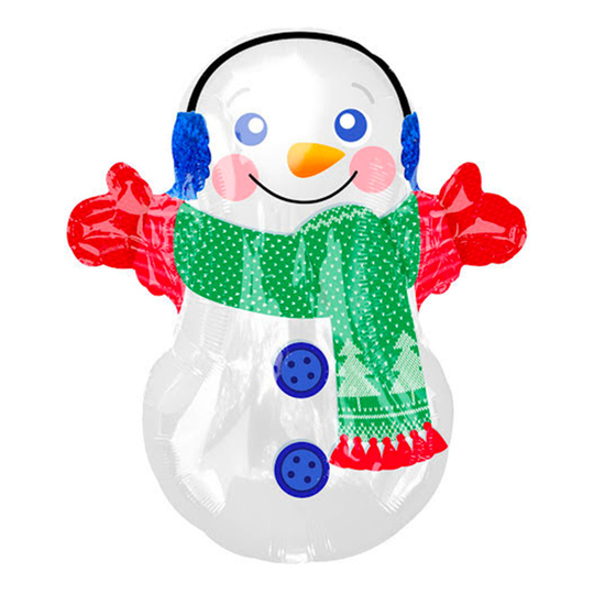 Folieballong Snögubbe