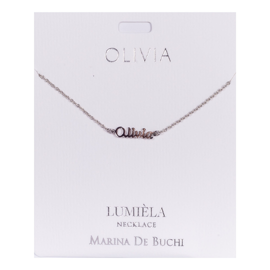 Namnhalsband Silver - Olivia
