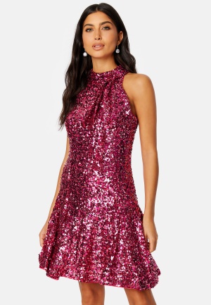 FOREVER NEW Dominique Hi-Neck Bow Mini Pink 36