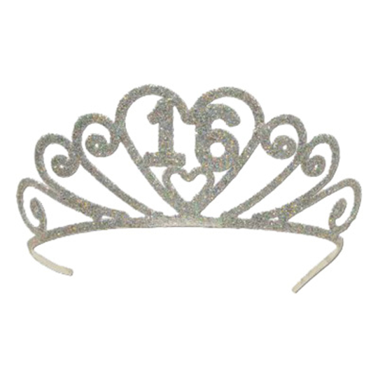 Glittertiara med Siffror - 16