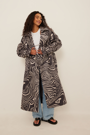 NA-KD Trend Oversize trenchcoat - Multicolor