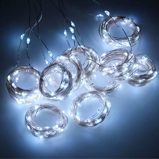 LED Ljusgardin - 3x3 meter Kallvit