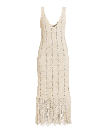 Klänning mariam knit pristine white