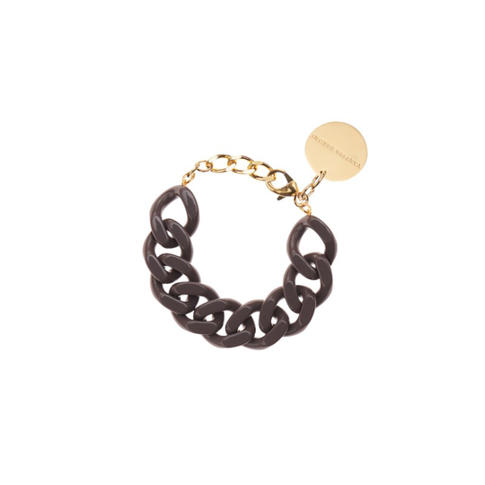 Armband flat chain winter taupe