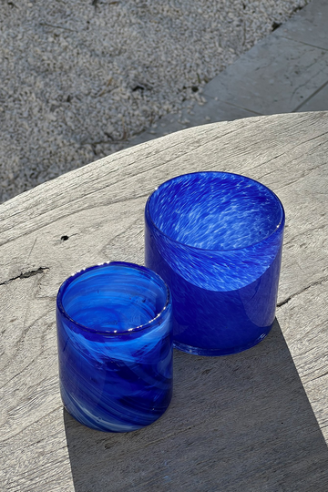 NA-KD Home Swirl ljusstake - Blue