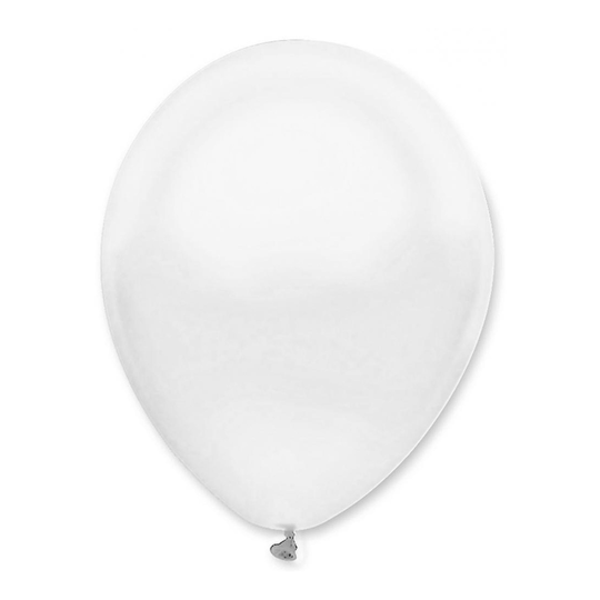 Latexballonger Professional Metallic Vit - 100-pack