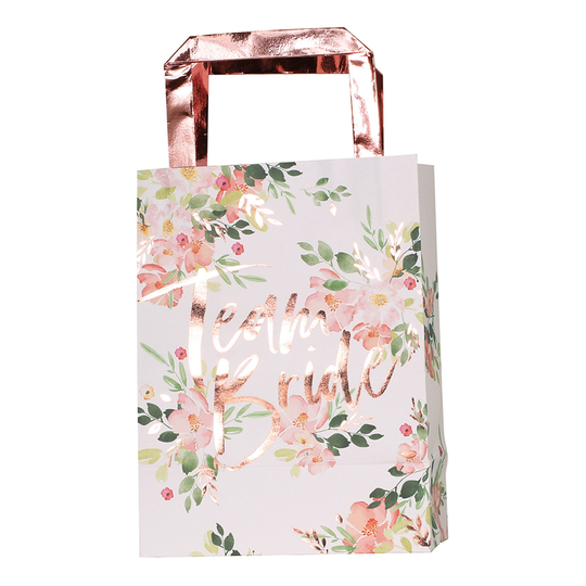 Partypåsar Team Bride Blommor - 5-pack