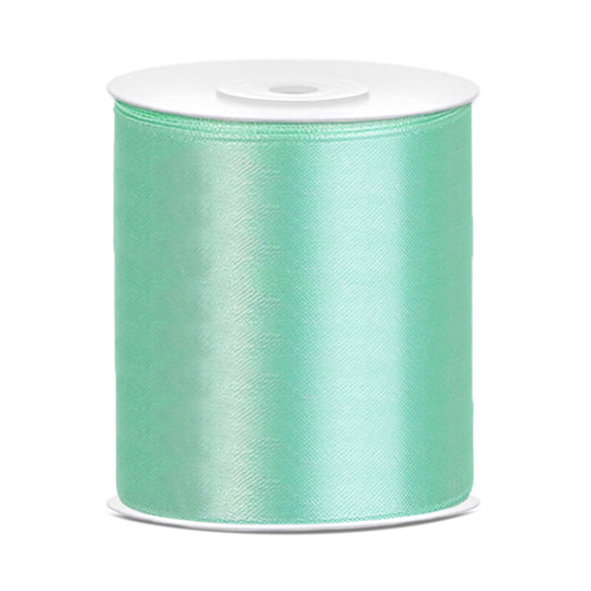 Satinband Mint - 100 mm x 25 m