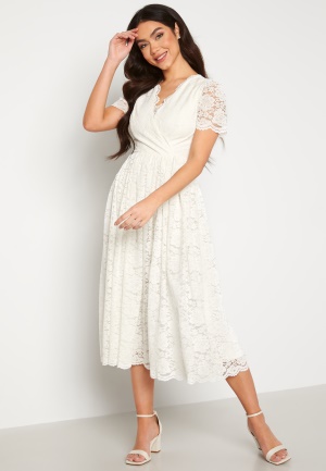 Bubbleroom Occasion Camala Midi Wedding Dress White 46