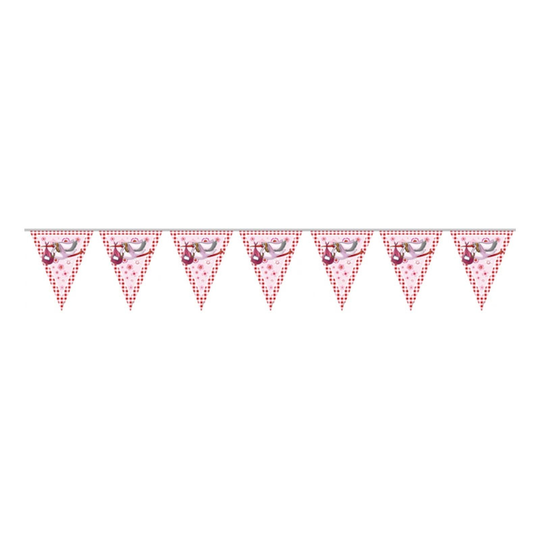 Flaggirlang Stork Rosa