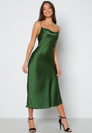 Object Collectors Item Sateen S/L Midi Dress Artichoke Green 34