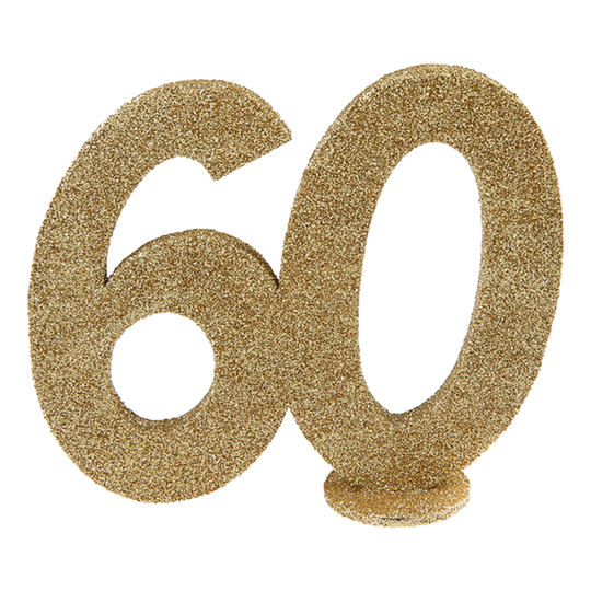 Bordsdekoration Siffra Guld/Glitter - Siffra 60