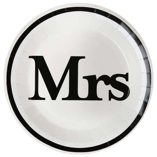 Papptallrikar - Mrs